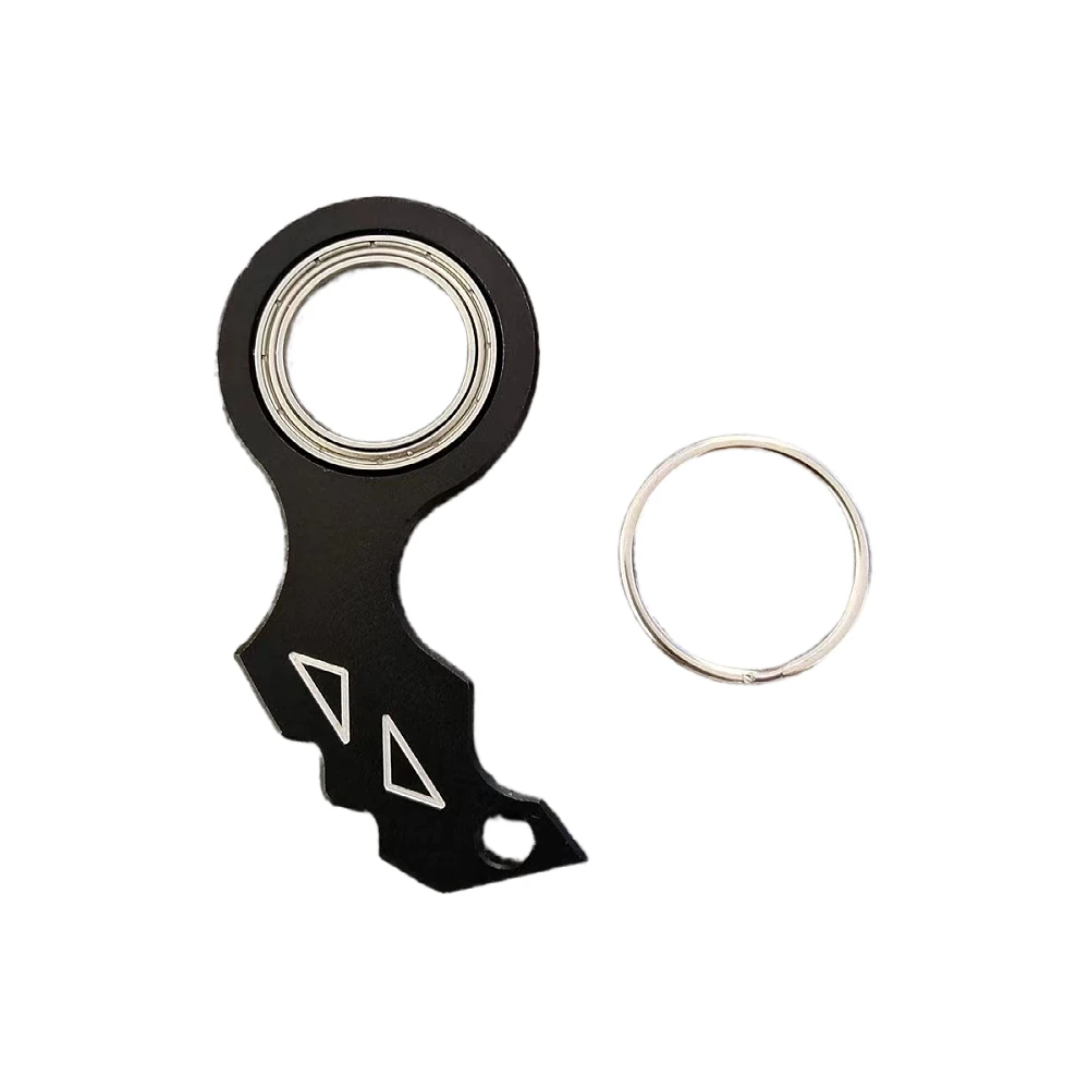New American Style Karambit Spinner Finger Swivel Claw Keychain Metal Grain Texture Fidget Spinner Rotating EDC Tool Men Gifts