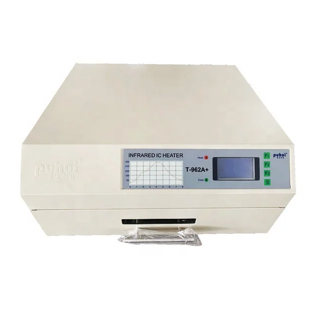 Puhui smt reflow oven T962A+ reflow  soldering oven  lead-free  BGA desktop infrared ic heater for pcb solder