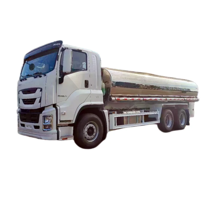 I suzu GIGA 6x4  mirror stainless steel tanker truck 304-20000L drinking water delivery truck for sale
