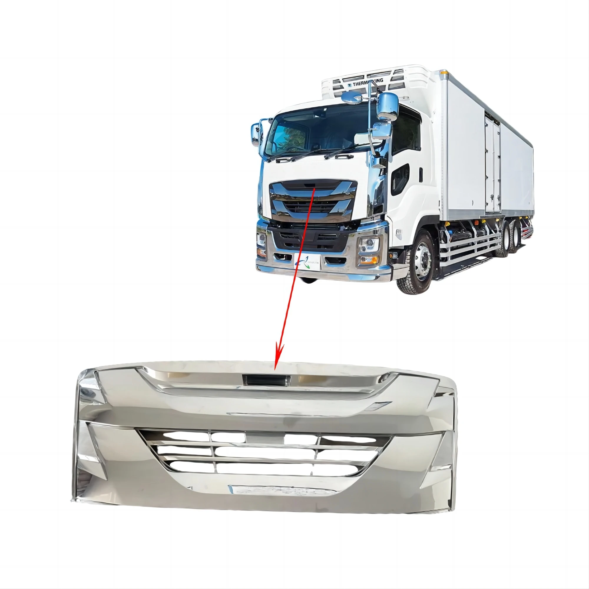 Japanese truck parts aftermarket accessories  high quality  chrome  grilles  factory price for Isuzu GIGA 2010