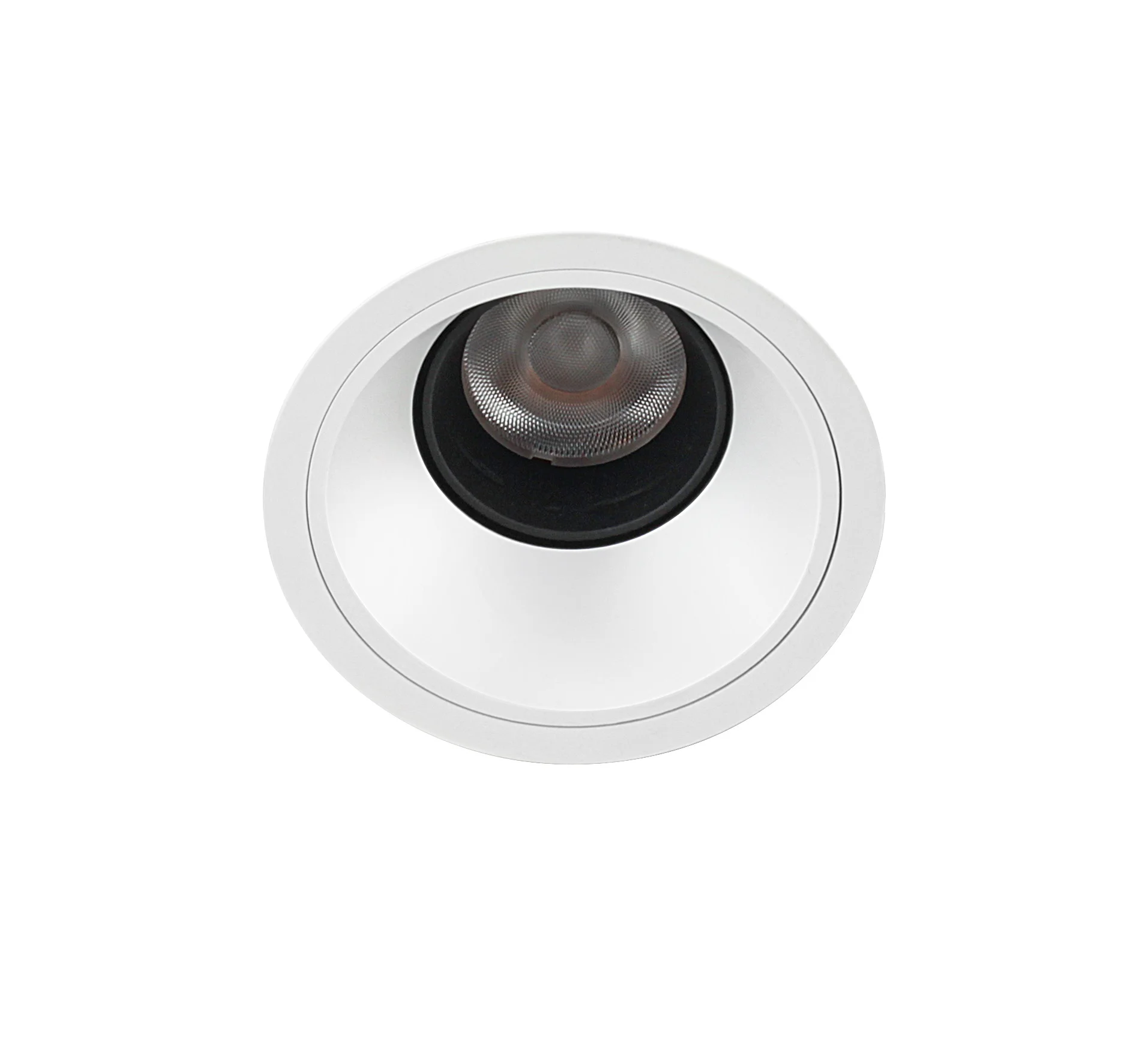 Элегантный алюминиевый утопленный антибликовым вырезом 75 мм cob downlight светодиодные встраиваемые точечные светильники