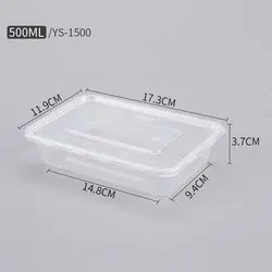 microwaveable takeaway disposable transparent plastic food container eco-friendly PP box