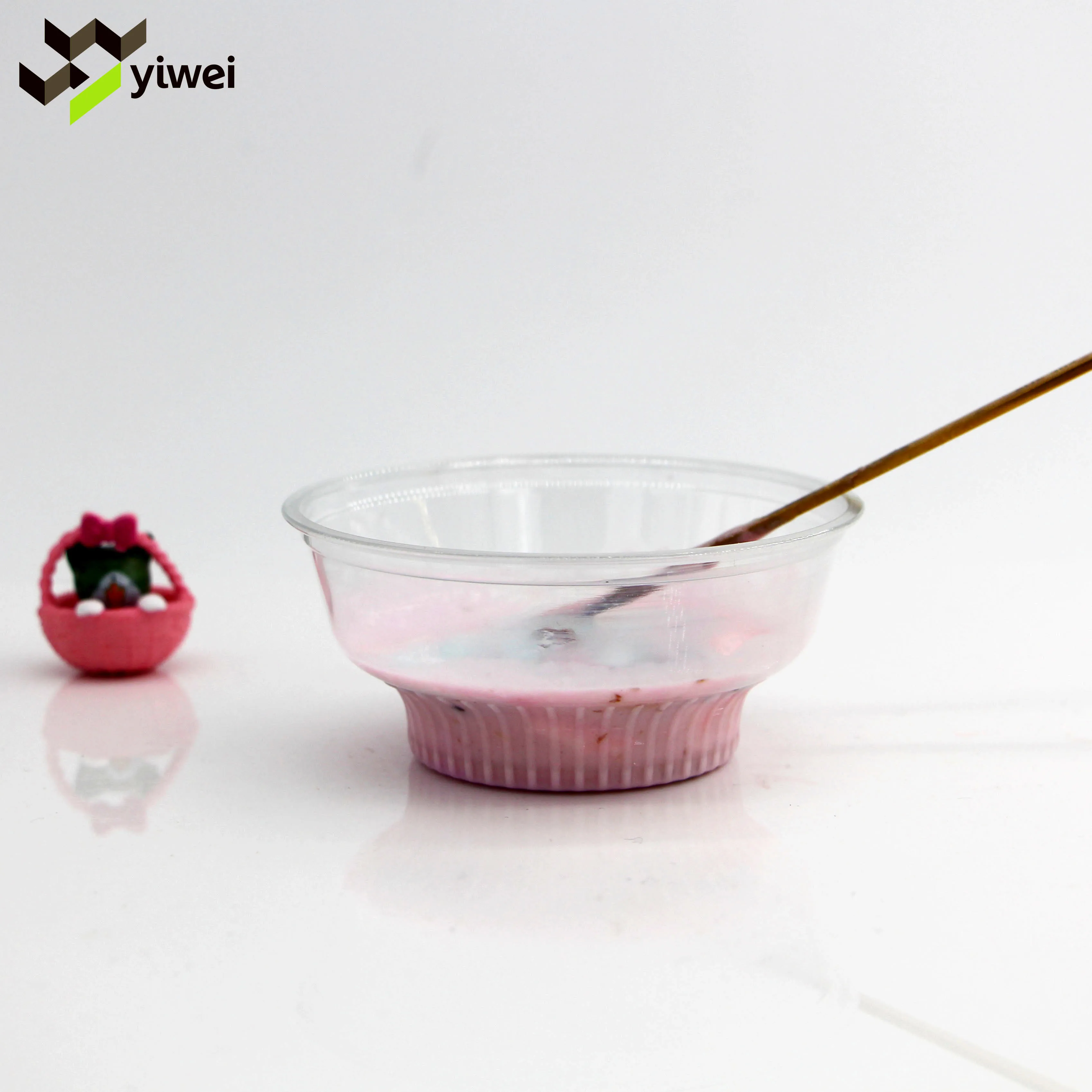 Wholesale Eco Friendly Disposable Plastic Cup Custom Transparent Ice Cream PET Cups Biodegradable for Cold Drinking