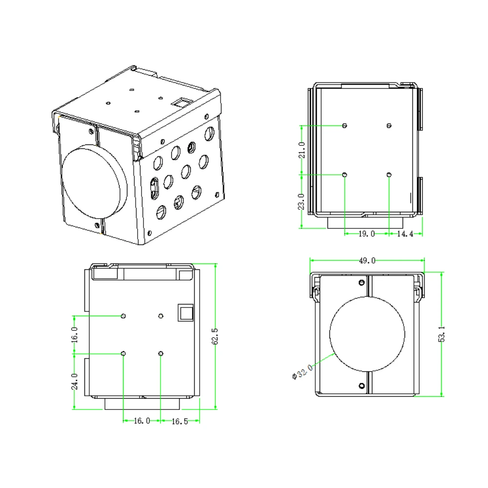 UV-ZNS4110 4mp 10x оптическим зумом маленький мини Размер ip выходной модуль камеры для DJI Mavic drone и бла (беспилотный летательный