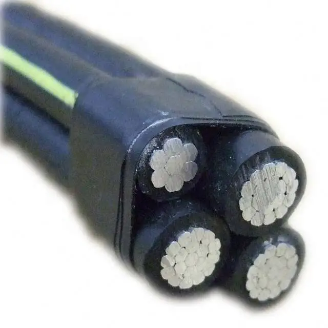 Горячее надувательство 0 6/1kv 4 Core 35 мм 50 70 95 алюминиевый проводник X-90 изоляции Aerial Bundle кабель ABC