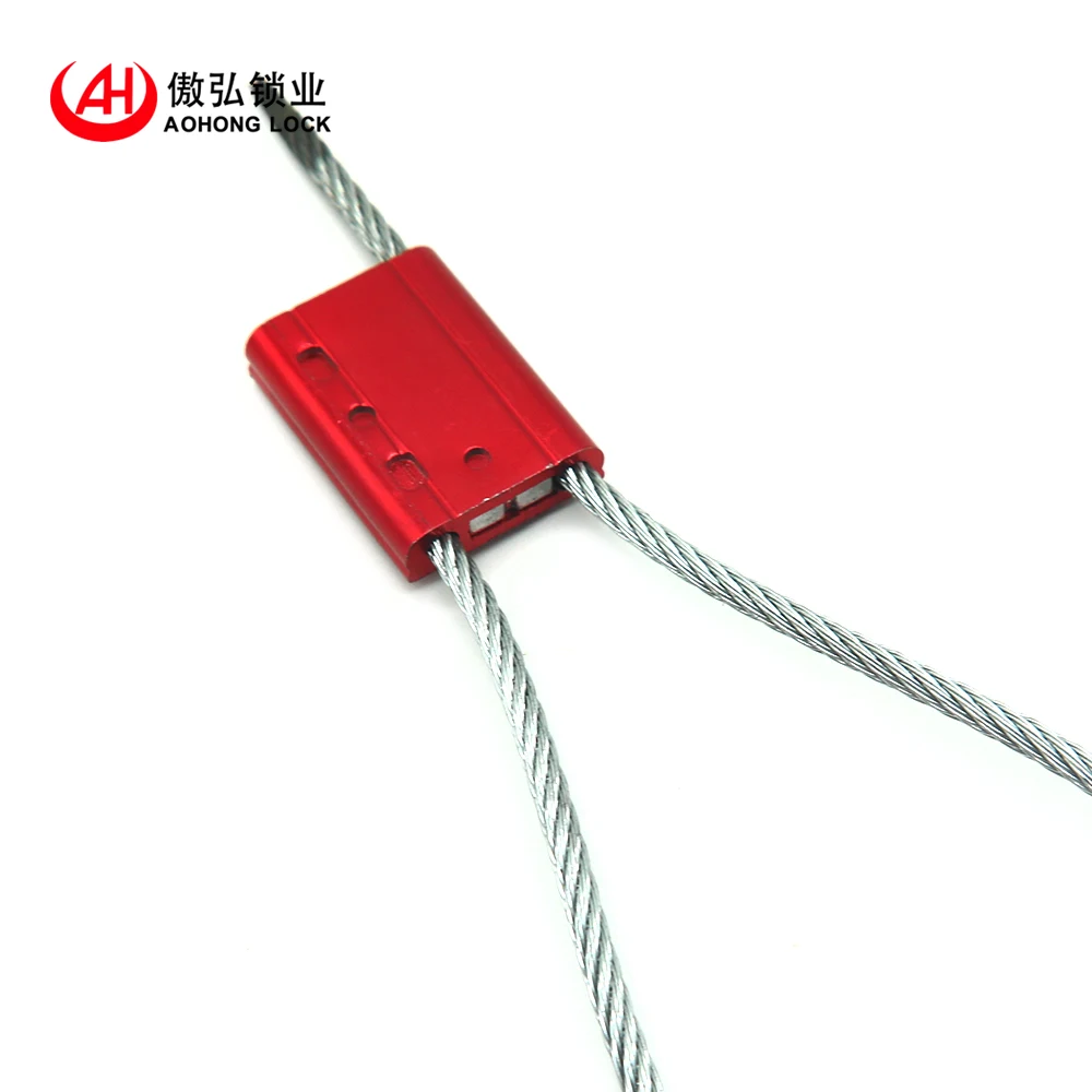 high security tamper evident Aluminium Alloy wire cable seal for truck containers