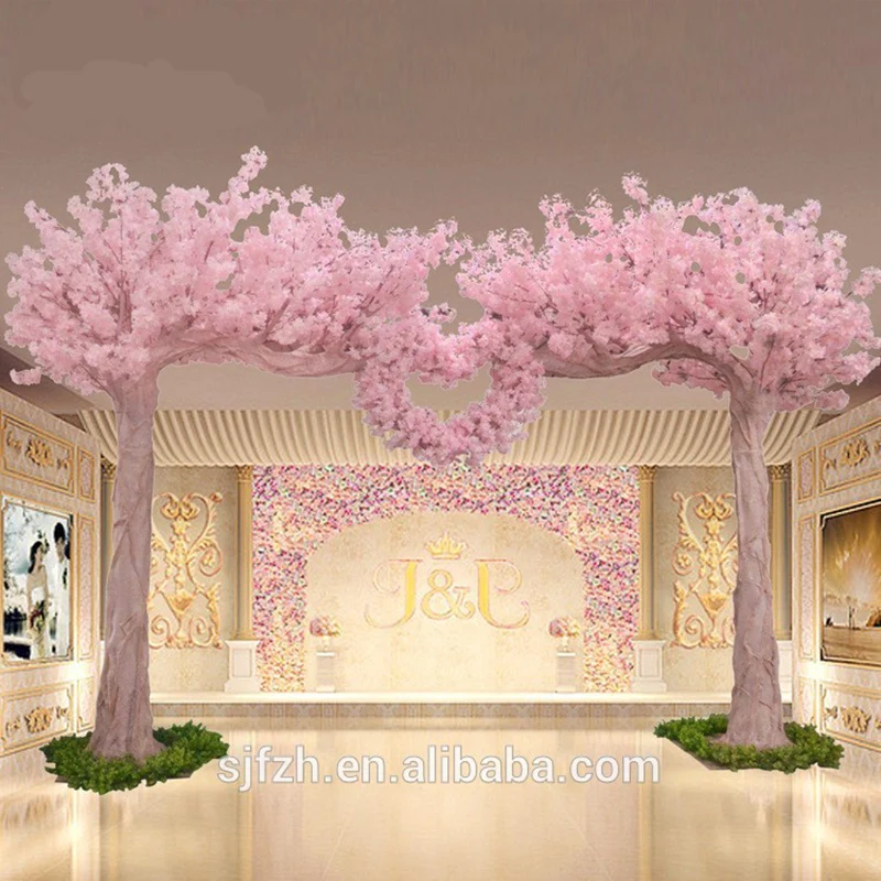 Indoor decorated flower arch for wedding arch garden arch artificial cherry blossom tree