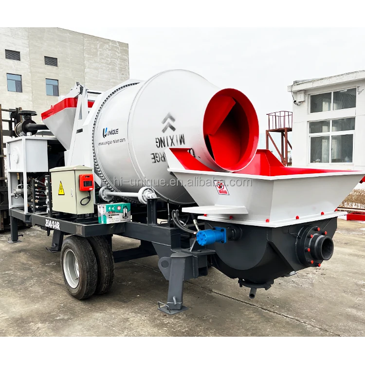 beton mixer cement pump and mixer mini concrete pump with mixer