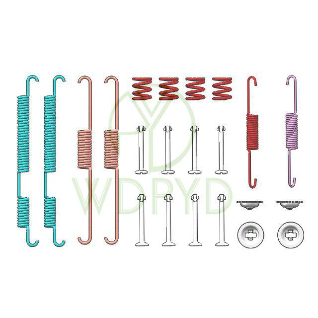 17354 S808 H17304 BRAKE SHOE REPAIR KIT BRAKE SPRING KIT BRAKE DRUM HARDWARE KIT FOR HYUNDAI ACCENT FOR KIA SPECTRA