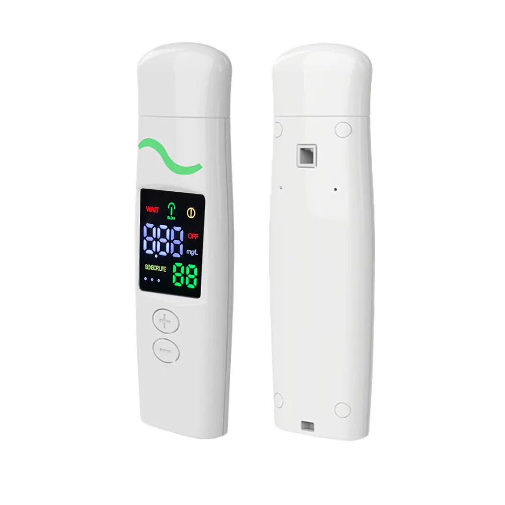 Factory Customize Mouthpiece Digital LCD Breathalyzer Ultra-Portable Pocket Keyring Alcohol Tester for Personal Use