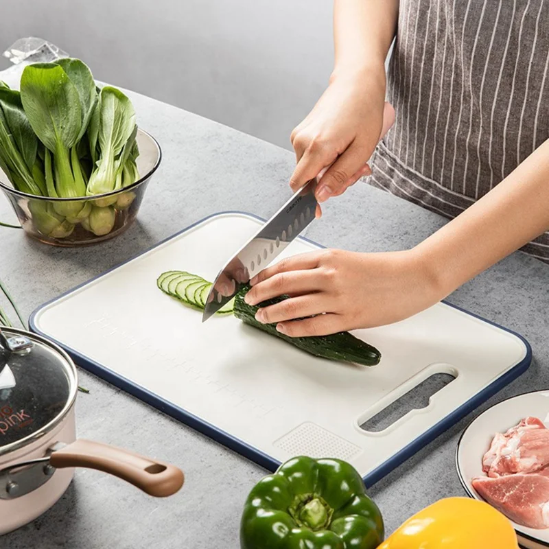 Kitchen Plastic Cutting Board Raw And Cooked Dual-Purpose Cutting Board Double-Sided Chopping Board