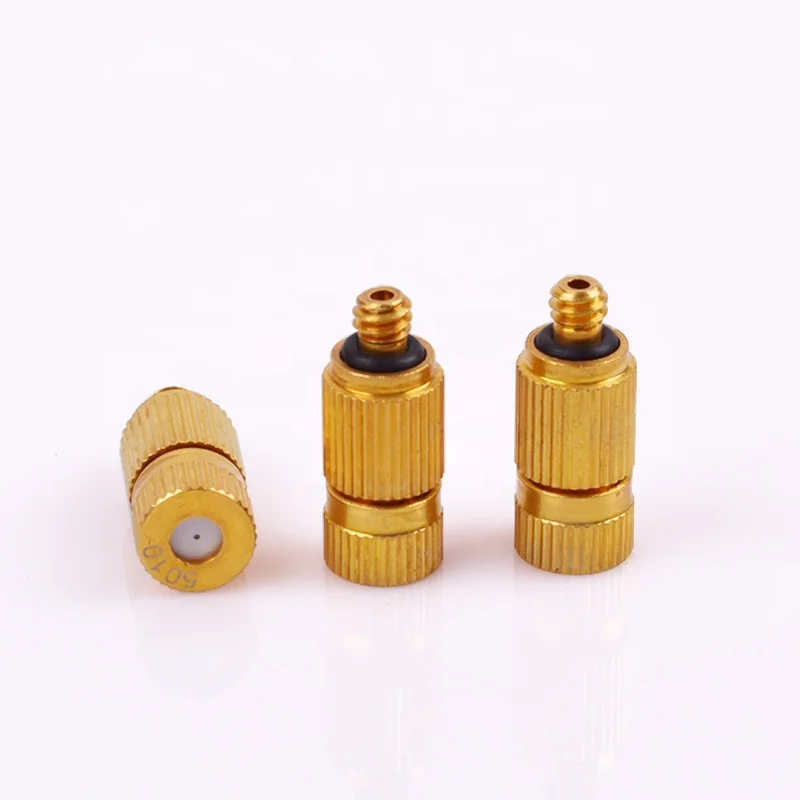 
15-100 Degree Brass Water Fine Mist Spray Nozzle Mist Cooling Nozzle 