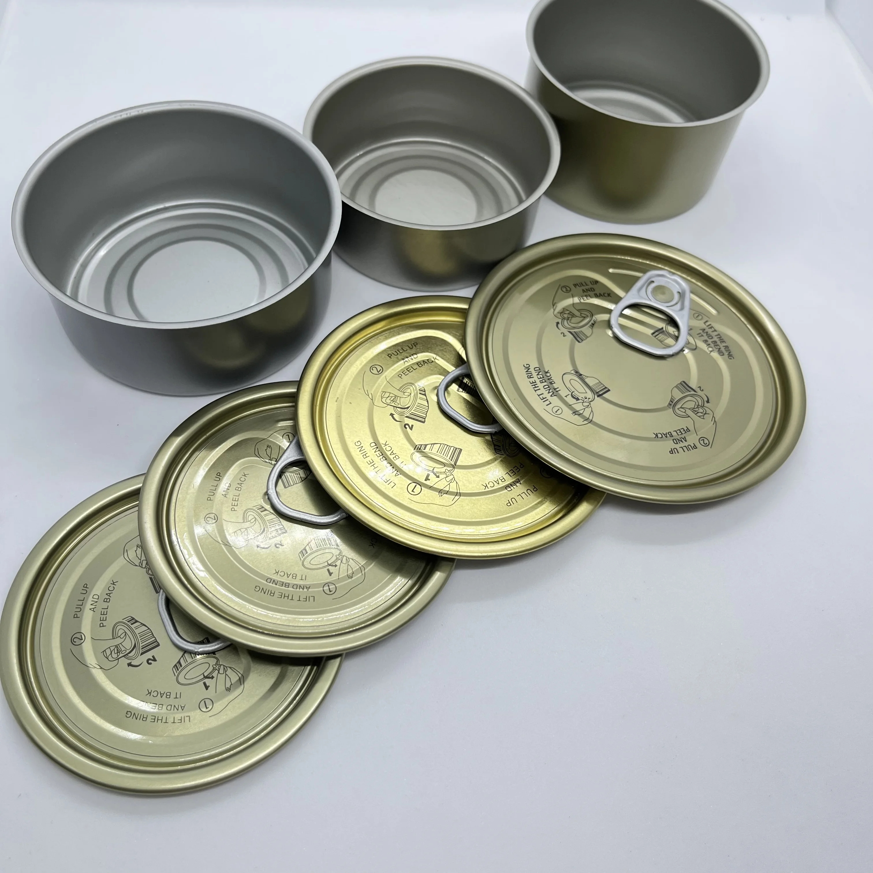 83*42 мм 190 грамм безопасные для пищевых продуктов жестяные банки маленькие металлические канистры с алюминиевым лаком хранения мяса