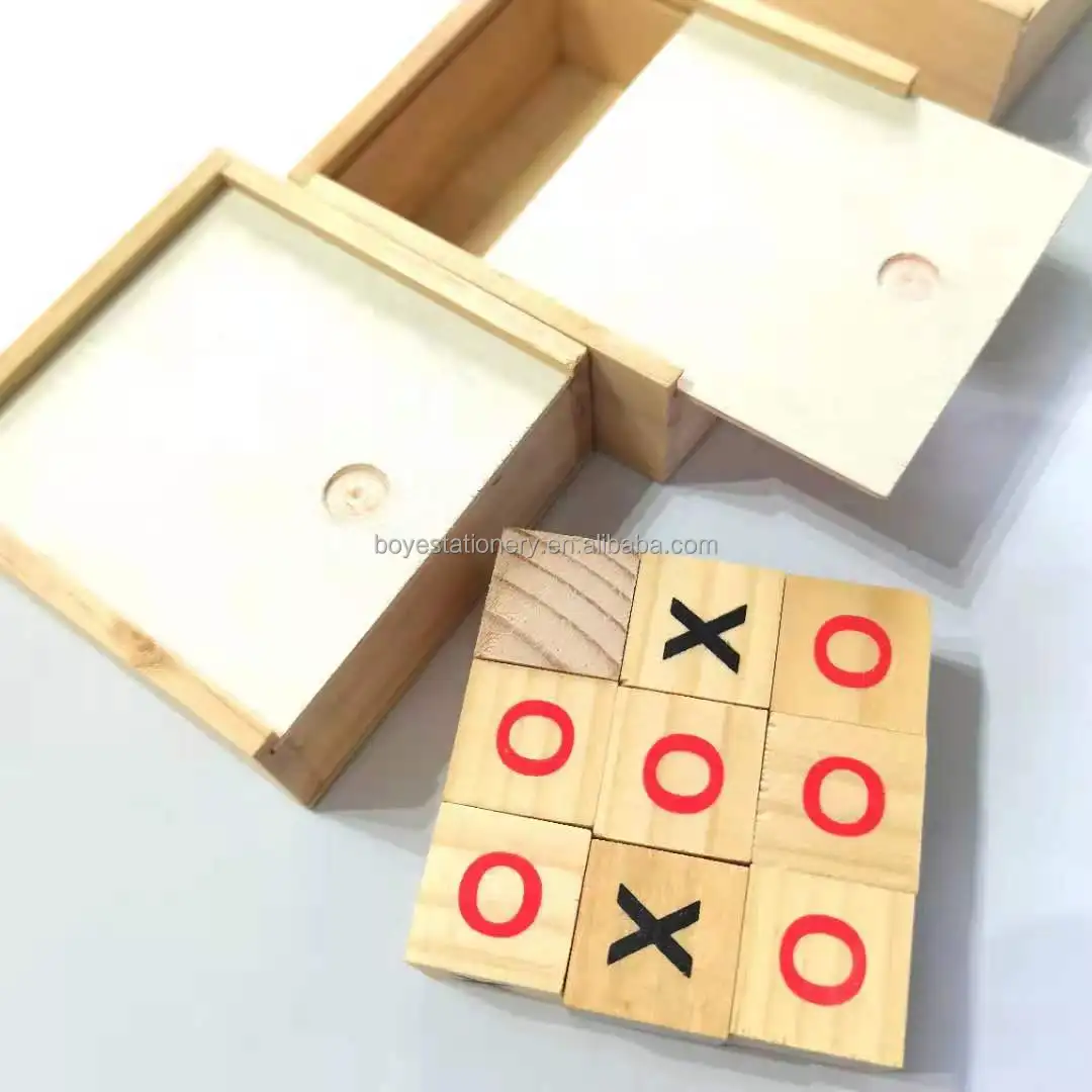 
Cheap kids playing games set wooden game of skill set playing knickknack puzzle wooden toys 