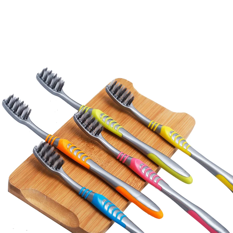 2022 adult soft toothbrush silica gel brush handle custom LOGO packaging OEM factory