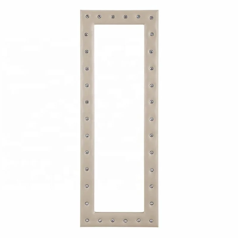 Luxury PU mirror antique standing mirror frame with PU Furniture for Home decorative oversized mirror for wall espejos
