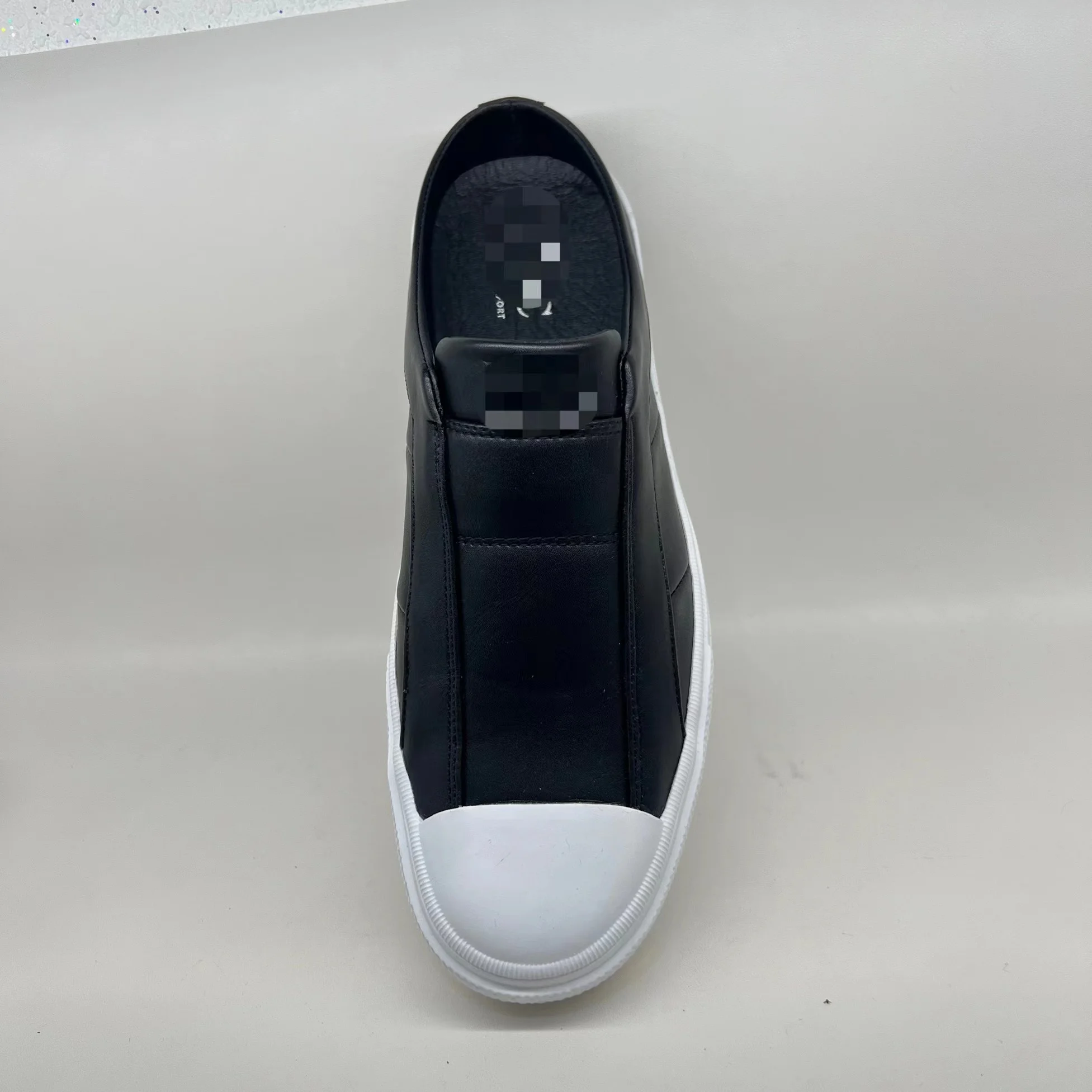 Competitive Price Comfortable White Half Tow Men Shoes Chaussures Hommes Slip-On Shoes For Man