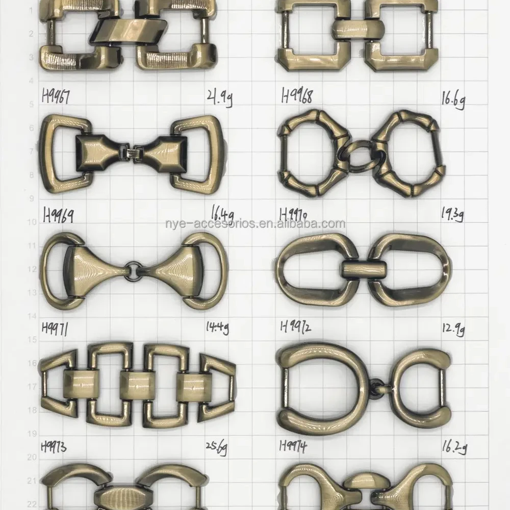 Metal Shoe Clasp Accessory   Alloy button chain  shoe clasp