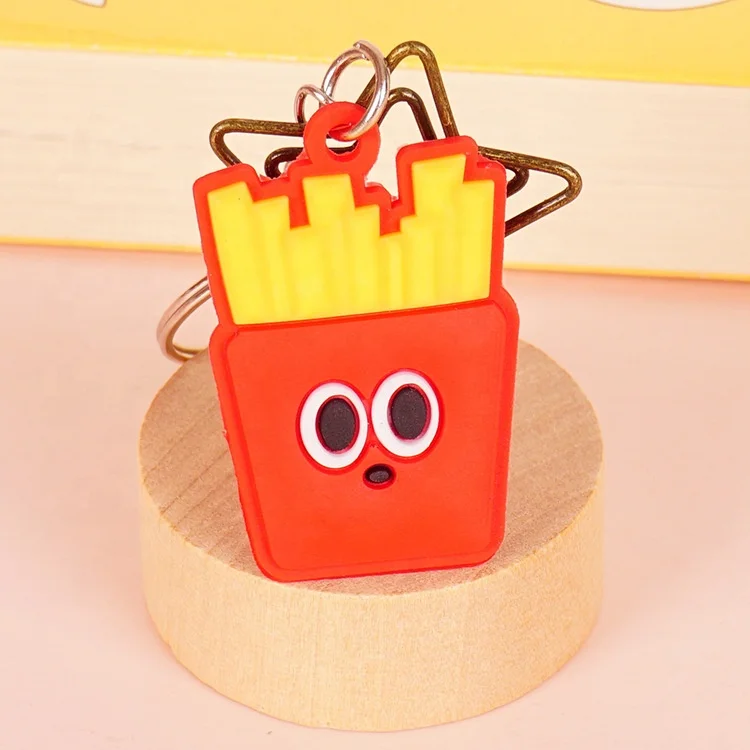 Custom Cute Cartoon Keychain PVC Soft Rubber Pendant Gift Fashion Creativity Keychain