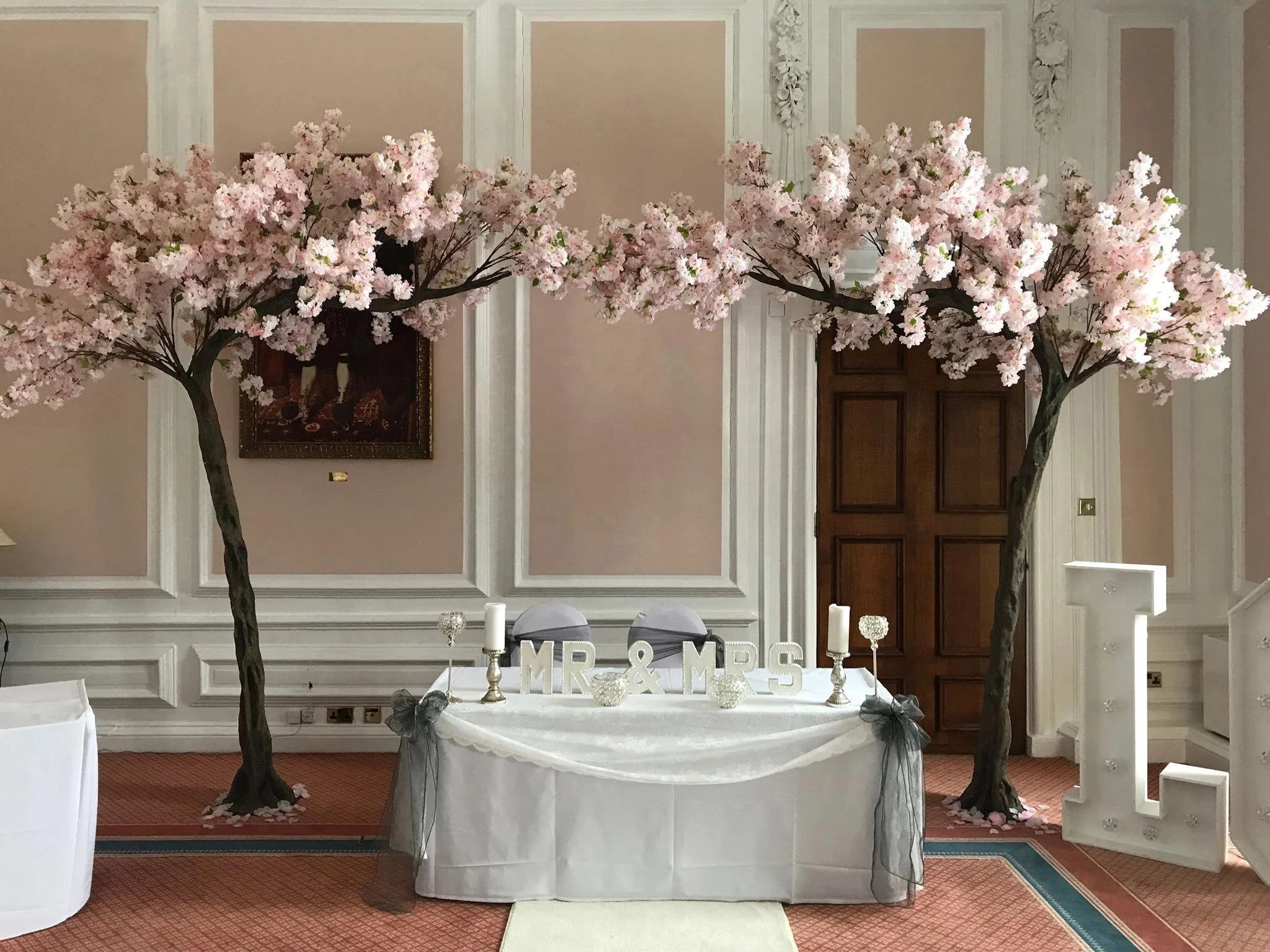370cm flower centerpiece artificial indoor cherry blossom tree arches for wedding