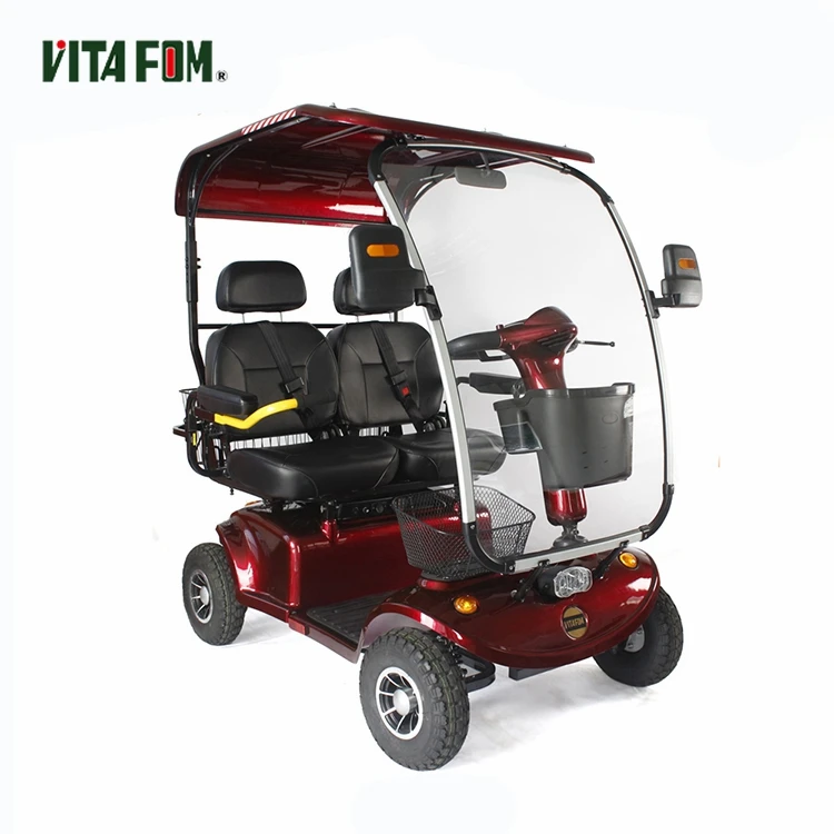 Four-wheeled scooter folding safe operation easy elderly disabled electric bicycle