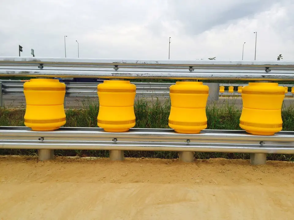 Traffic safety highway guardrail road barrier EVA roller barrier guardrail korea