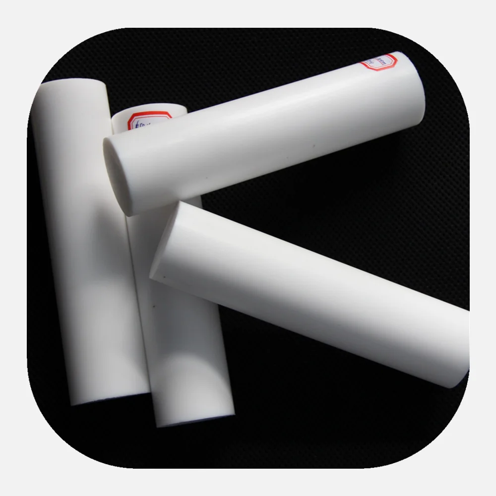 Устойчивый к высоким температурам белый стержень из ПТФЭ/стержень из ПТФЭ