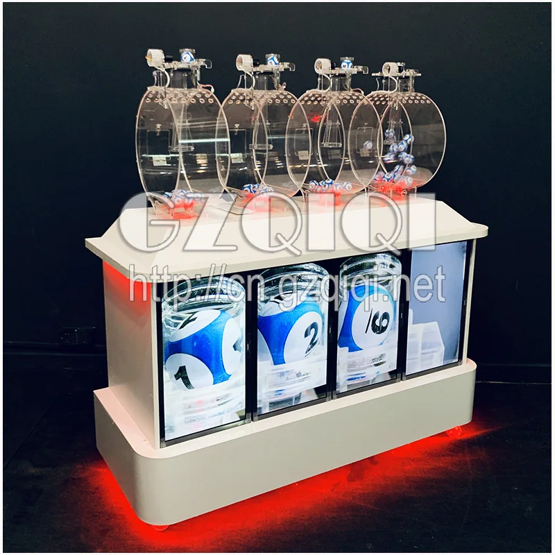 
Muilty cylinder lotto machine with screens 