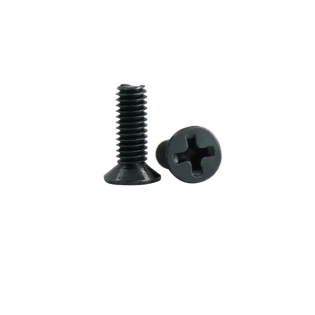 Haiyan M1 M1.2 M1.4 M1.6 M2 M2.5 M3 M4 Din965 Mini Micro Black 304 нержавеющий стальной крестообразный Винт с плоской потайной