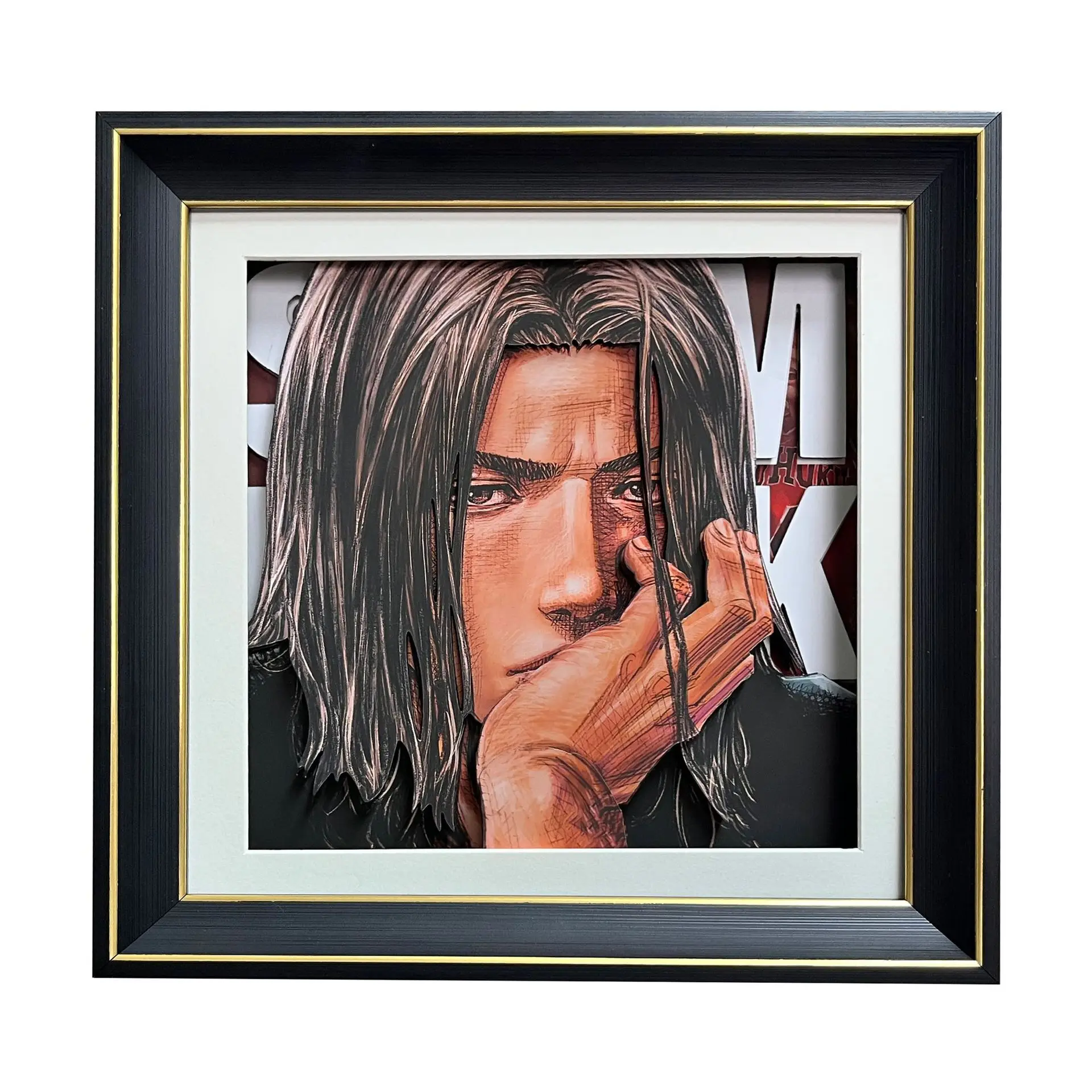 3D Frame Light Hollow Carved Paper Picture Frame Nightlight Lamp 3d Light Shadow Paper Carved Light Halloween Gift