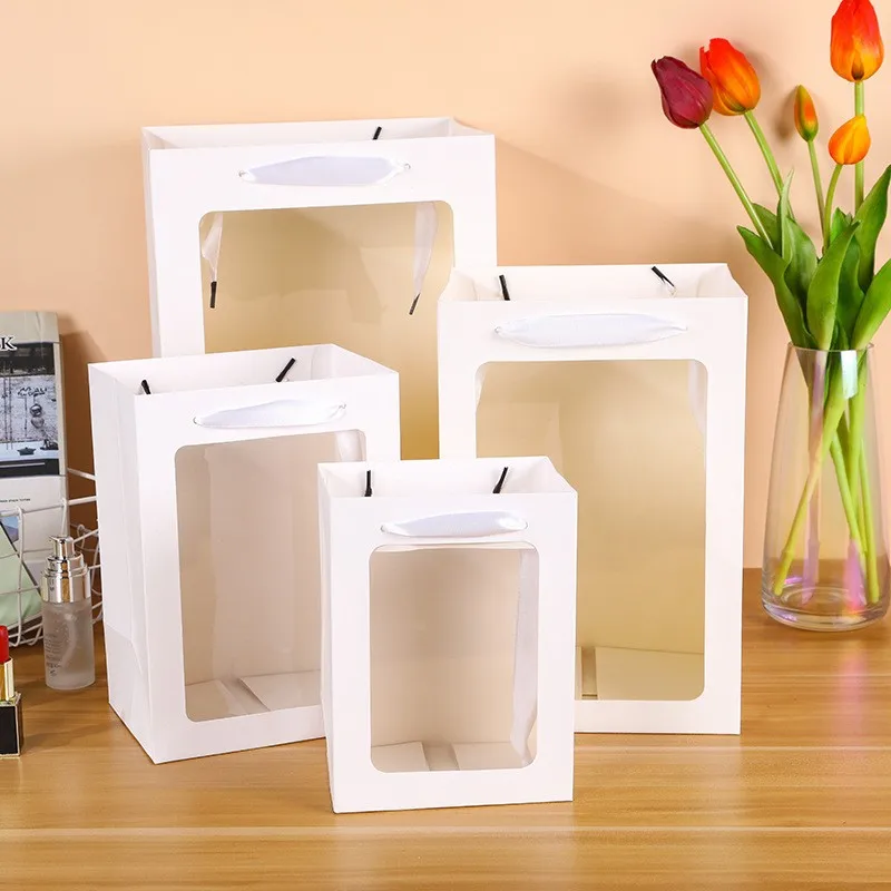 High Quality Fluid Bear Paper Bag  Custom Luxury Paper Shopping Bags With Your Own Logo