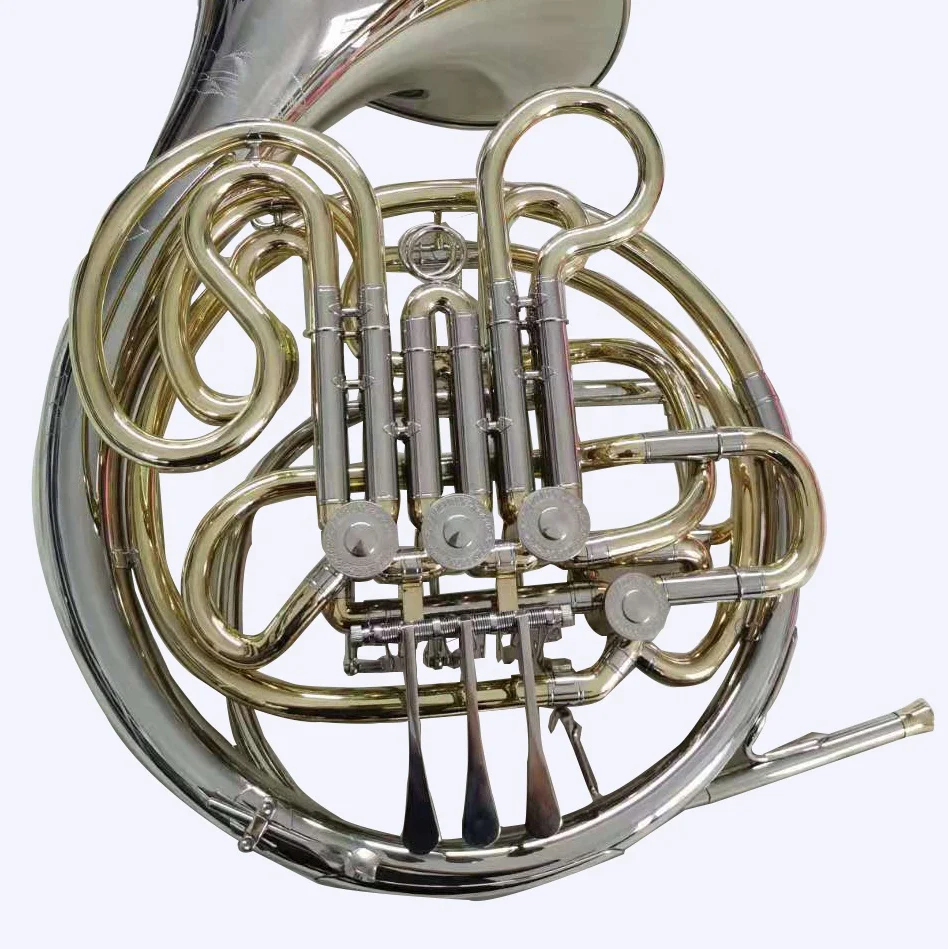 White brass material 4 double key hot professional manufacture french horn