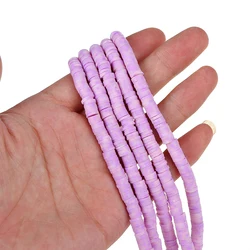 Разноцветные Круглые бусины из полимерной глины, буддийский молитвенный браслет на запястье, бусины из глины россыпью для изготовления ювелирных изделий своими руками