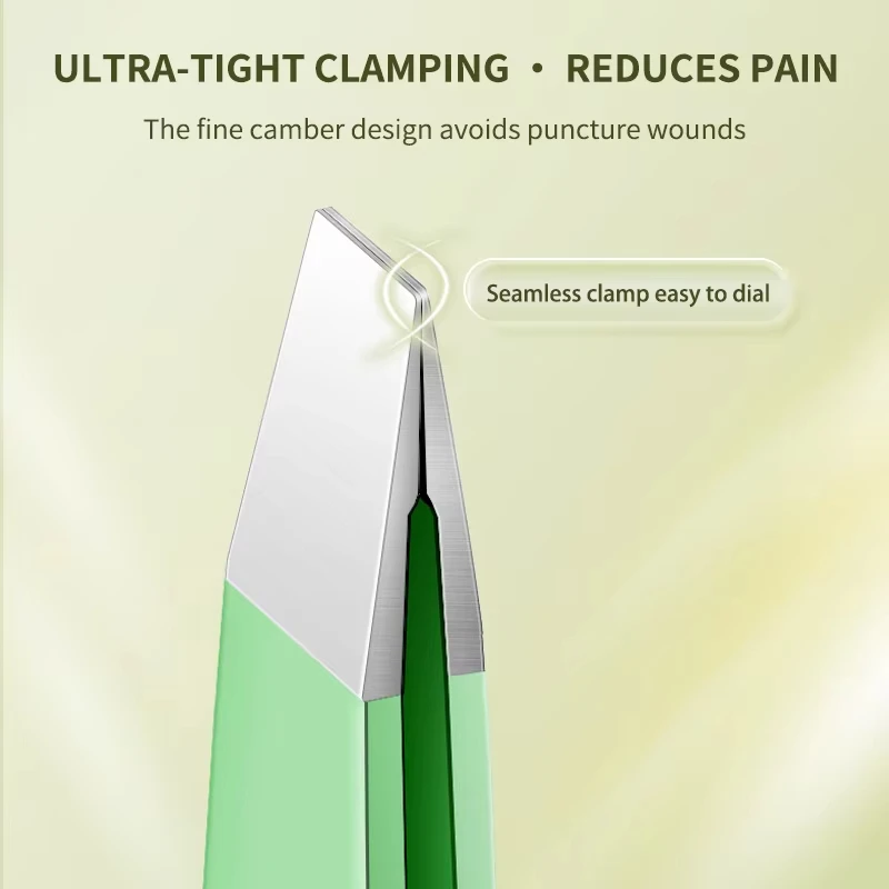 CMGF 1/4pcs High Precision Eyebrow Tweezers Set Stainless Steel Beard Eyebrow Eyelash Clipper Slant Plucking Pliers Tools