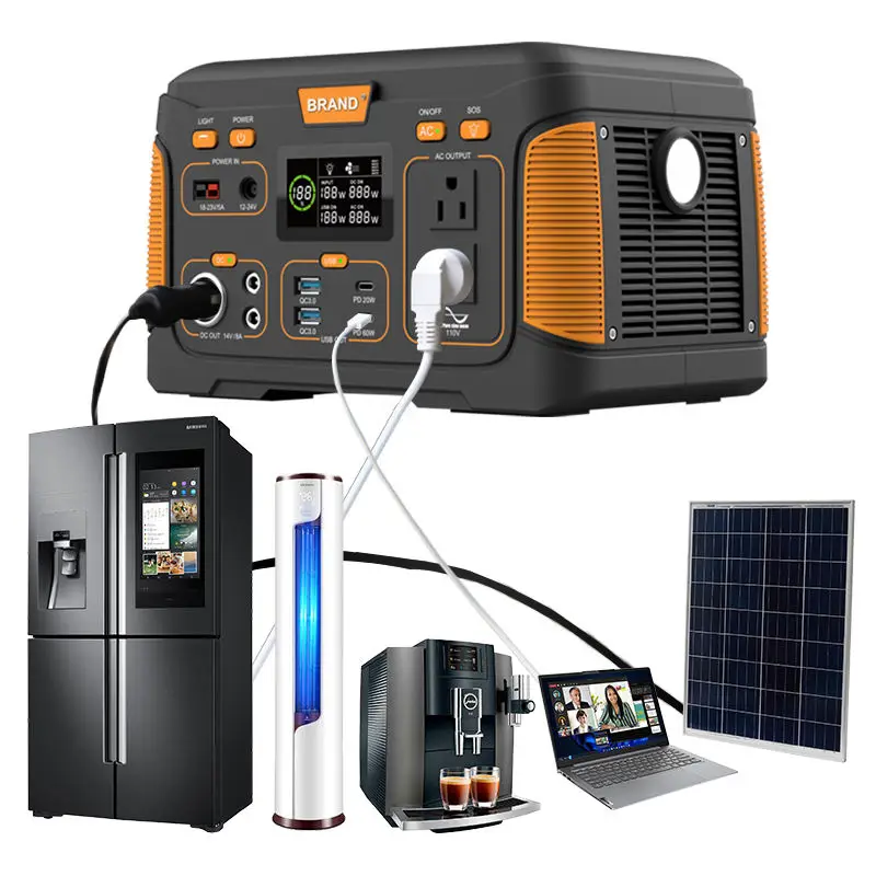 Multifunctional Portable Ac 600w Powerbank Support Solar Charging Power Station