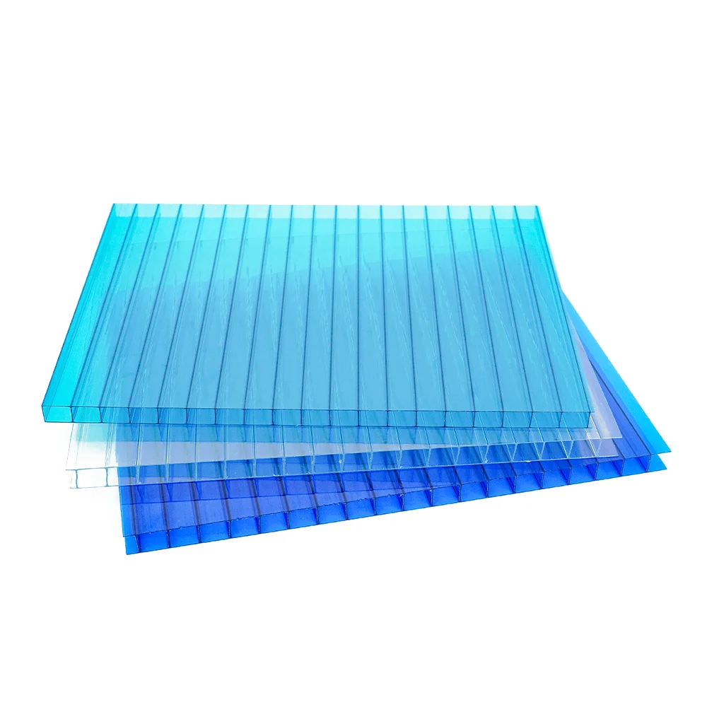 Fireproof Custom 5mm Polycarbonate Sheets UV Polycarbonate Hollow Board Plastic Sheet Skylight Greenhouse Polycarbonate Sheet