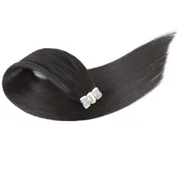 Body Wave Straight Tape In Hair Extensions 100% Human Hair Raw Indian Tape In Hair Extensions Kinky Straight Curly