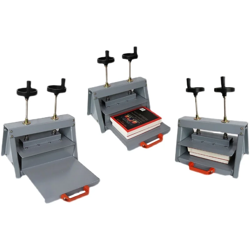 a4 mini manual hand screw  paper letter photo book album money bill  corner press pressing flattening  machine photo press metal