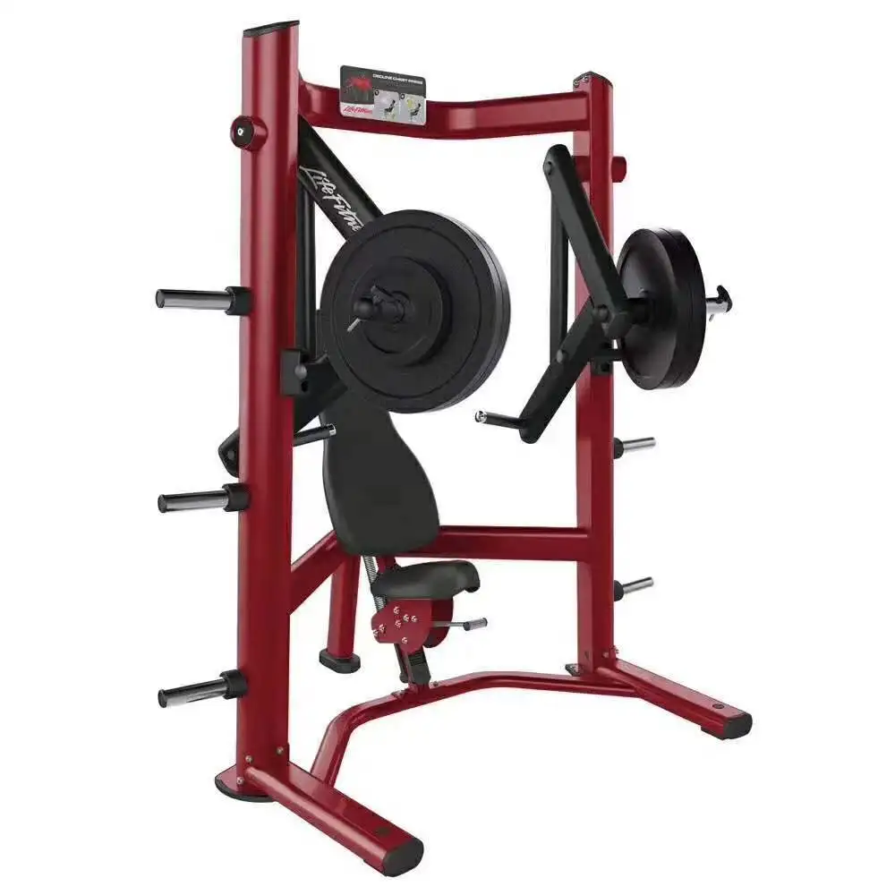 2019 Hot Hammer Strength Half Rack Free Weight Exercise Fitness Commercial Gym Equipment Iso Lateral Incline Chest Press RHS08