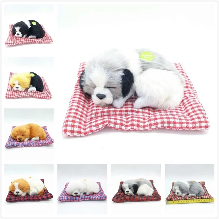 Hot Sales Lovely Simulation Sleeping Plush Dogs Home Decoration Christmas Dog Plush Toys Stuffed & Plush Toy Animal