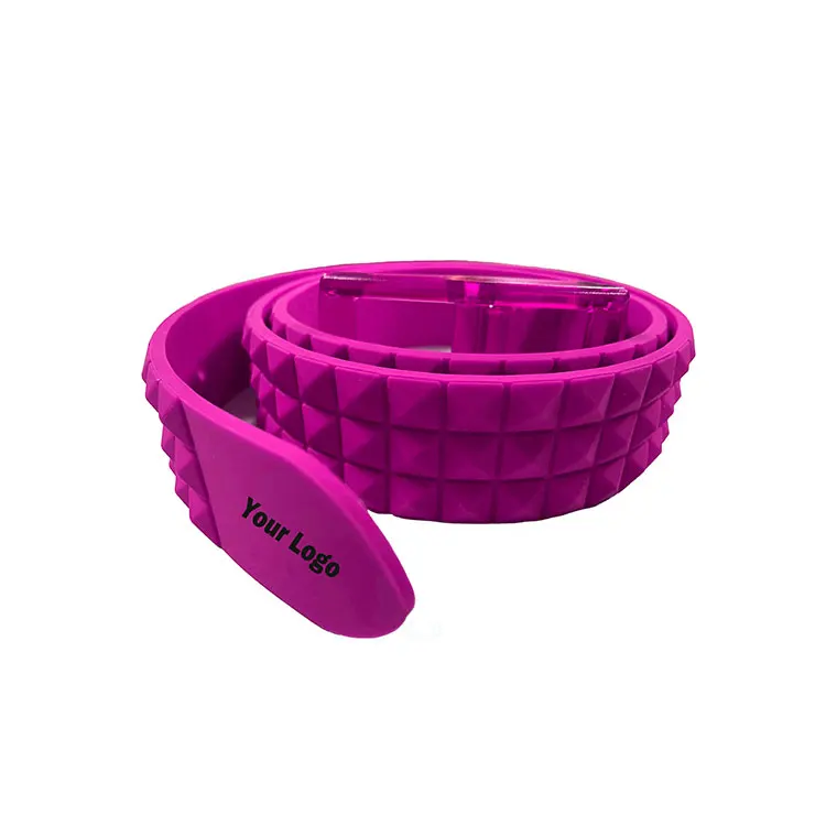 2021 Прямая продажа с завода силиконовый ремень модный дизайн резиновый ремень для продажи