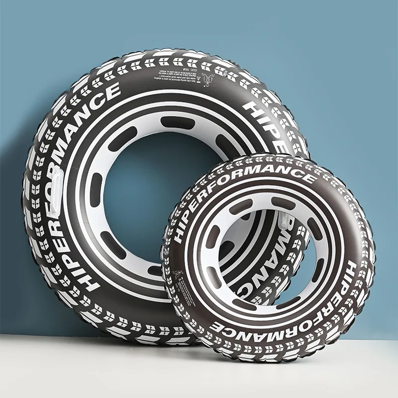 Allogogo New Thickened Inflatable Tire Swim Rings For Adult And Child Float Rings Buoys Outdoor Swimming Aids For Kids