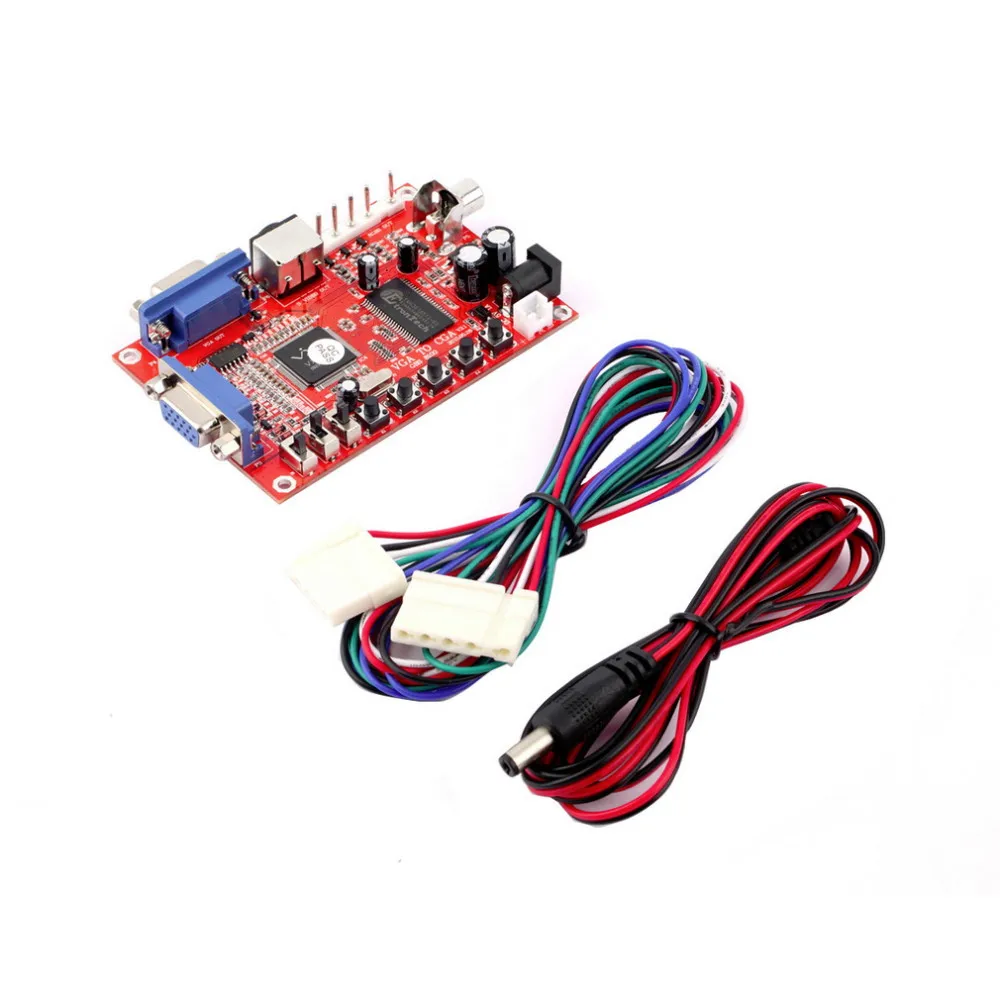 VGA to CGA/CVBS/S-Video HD Video Game Converter Board Hot Worldwide