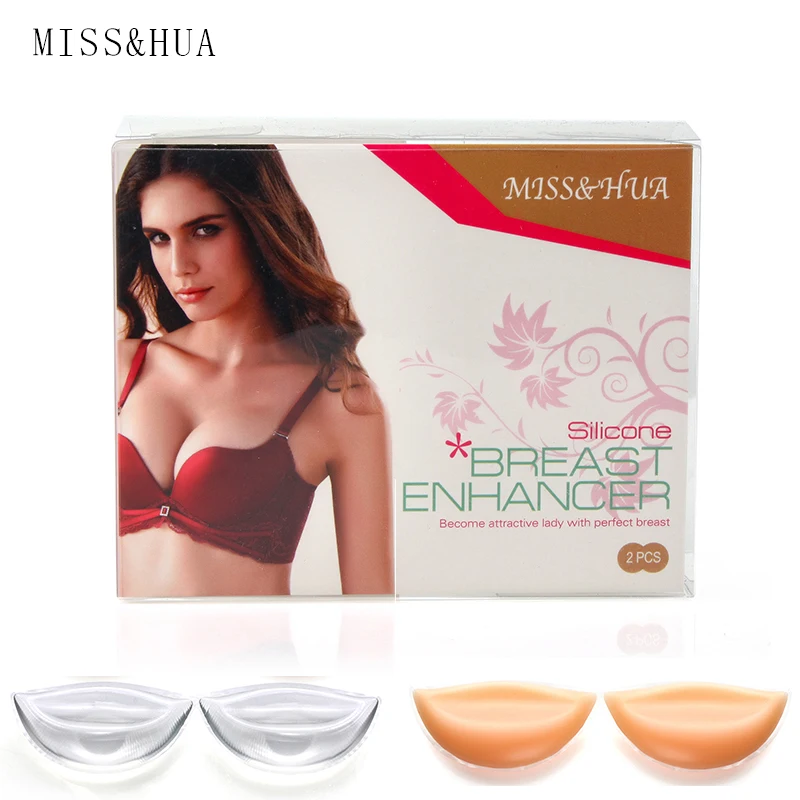 Breathable Deep V Silicone Breast Enhancers Invisible Push up Bikini Chest Pads