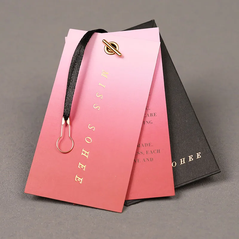 Luxury Custom Cheap Clothing Tags Hang Label Garment Hang Tags