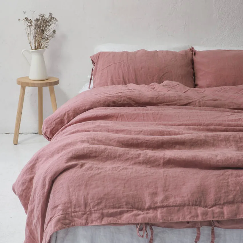 2024 High Quality 100% linen organic Hemp bedding sets