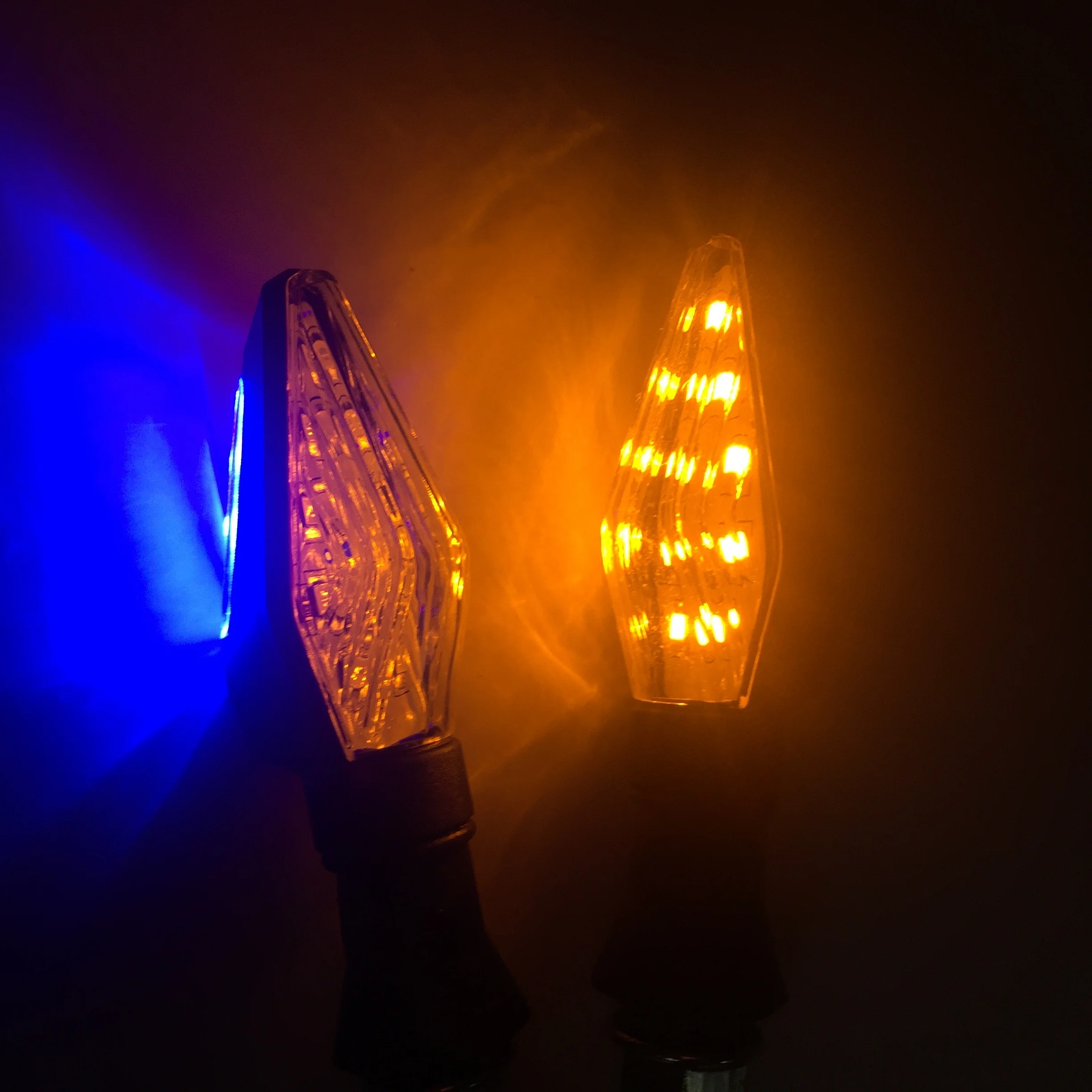 Указатель поворота для мотоцикла, двухцветная желтая лампа 12 светодиодов, для Yamaha, Honda, Suzuki, Kawasaki