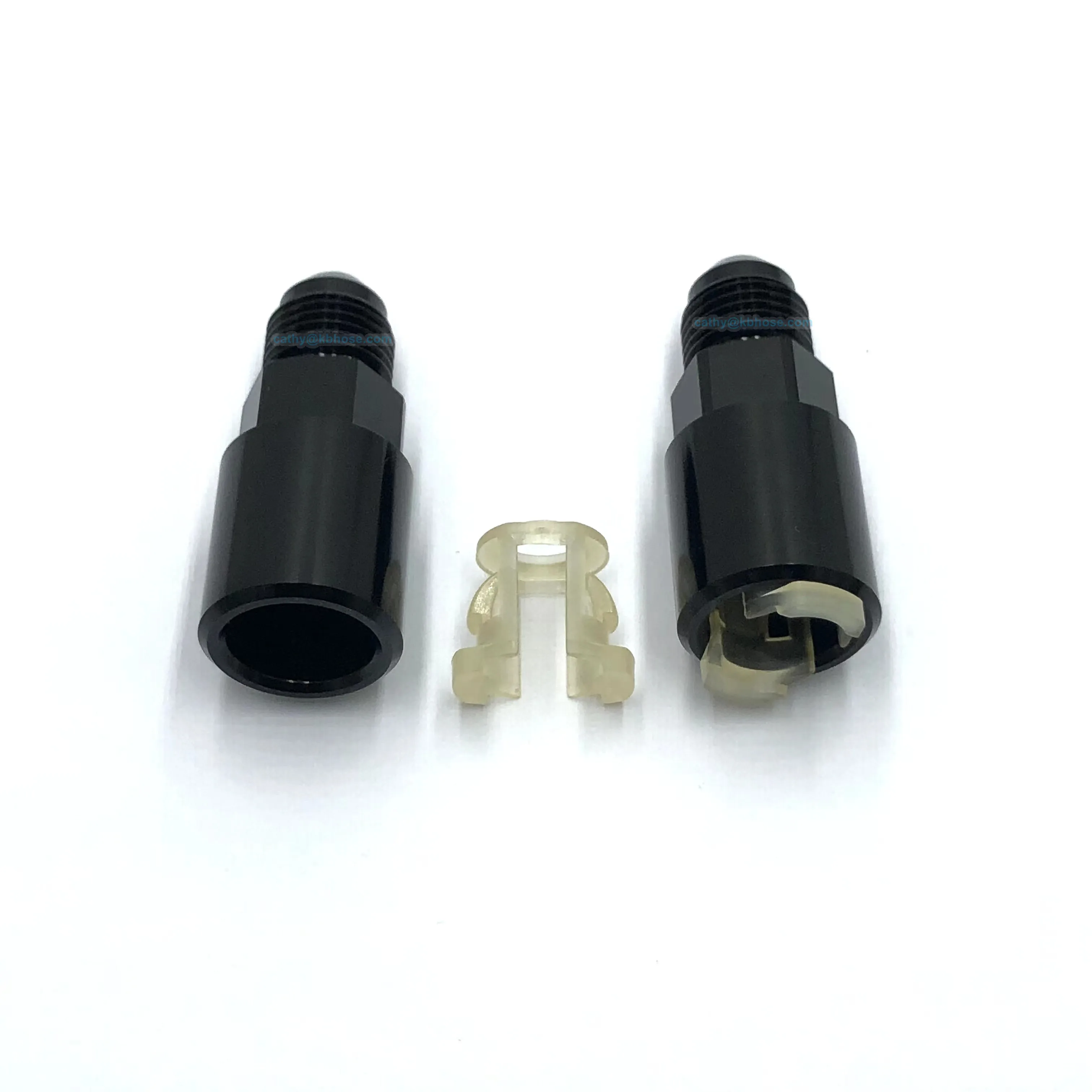 Aluminum -6AN AN6 Male to 5/16 Quick-Disconnect Female Hard Tube Push-On EFI Fitting Connector Oil Fuel Adapter
