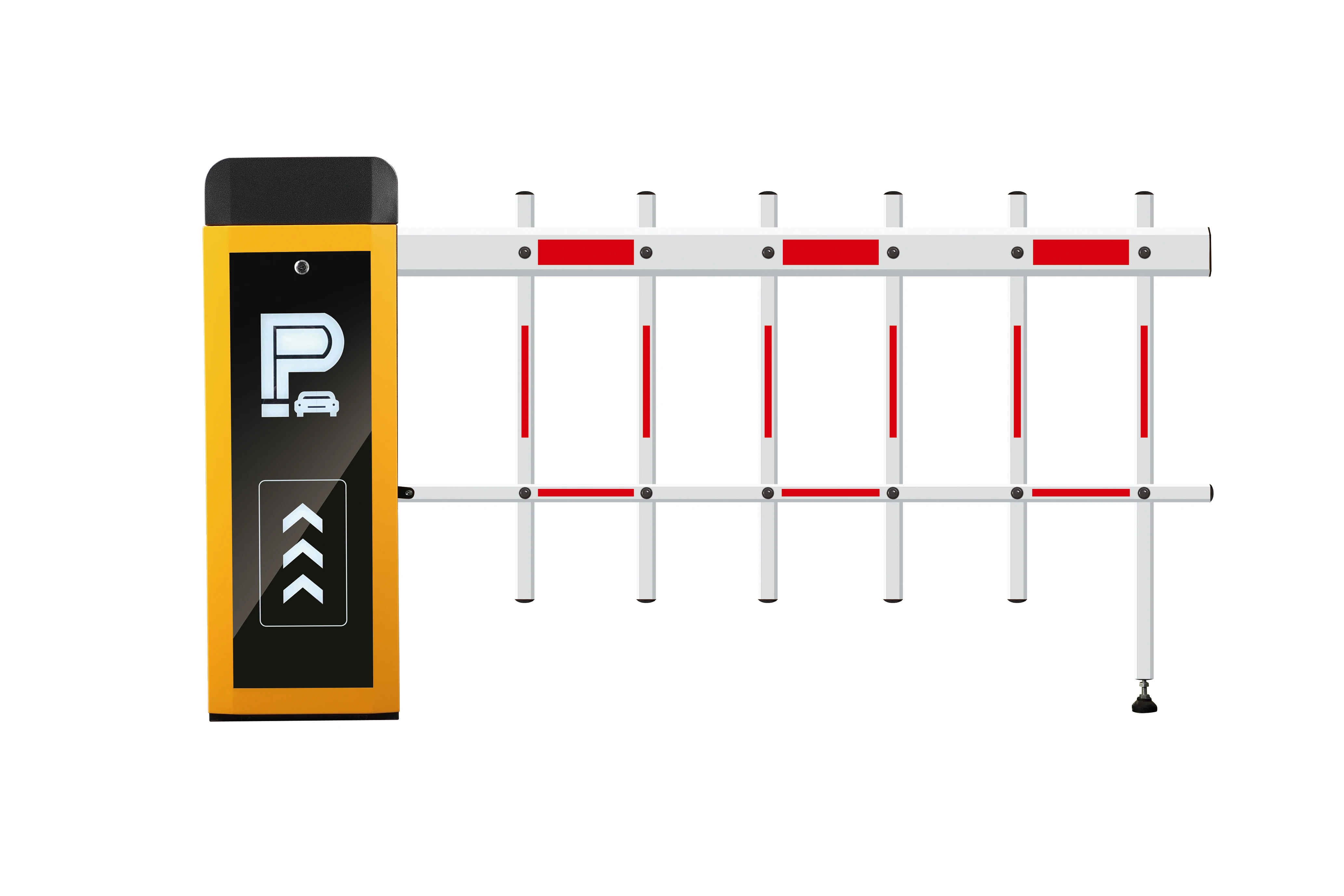 Automatic Barrier Gate Factory Wholesale DC Motor Barrier with Light Boom Parking Barrier supplier