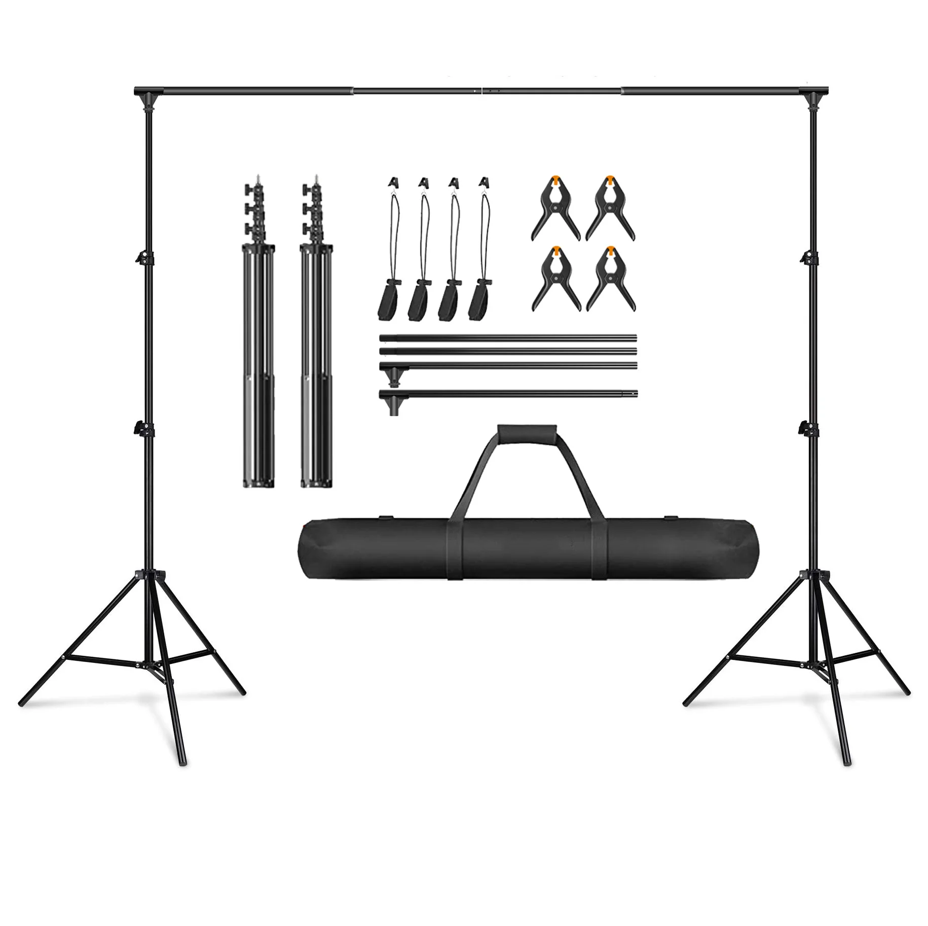 Camera Studio Photo Backdrop Screen Studio Support Kit Light Weight Manual Adjustable T Shape Photographic Background Stand